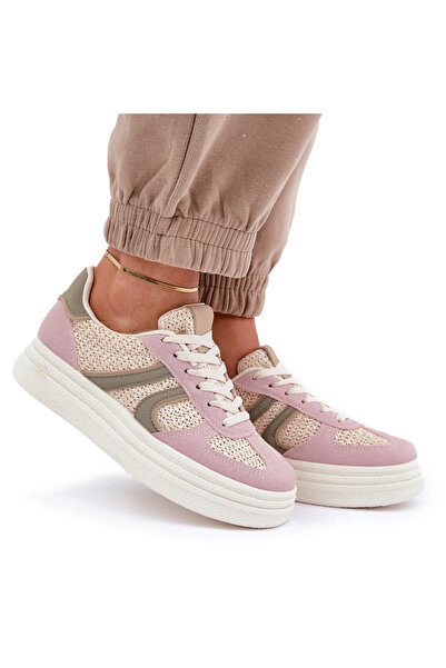 BOTO Women's Sneakers With Braiding On Platform Multicolor Lesida 40