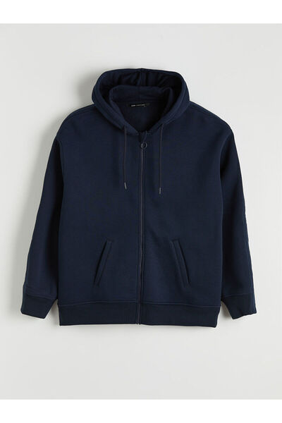 LC Waikiki Μπλουζάκι με φερμουάρ για άνδρες σε σκούρο μπλε χρώμα, με κουμπωτά...