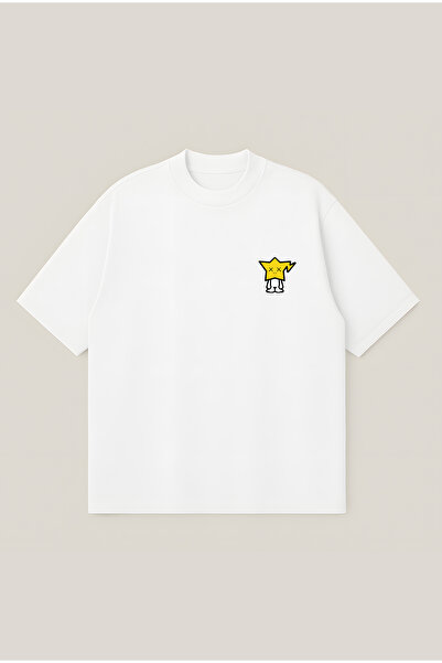 Moon Dancer Tricou unisex cu logo KAWS Milo, croială supradimensionată, 100% ...