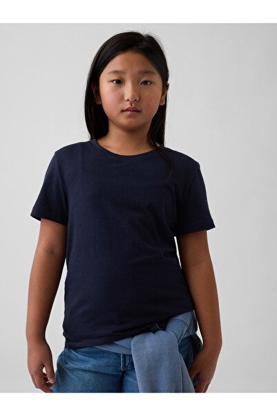 GAP Kız Çocuk Lacivert VintageSoft T-Shirt