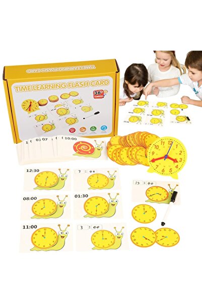 MATTELOT TOYS Joc educativ de invatarea citirii ceasului analog, 72 piese