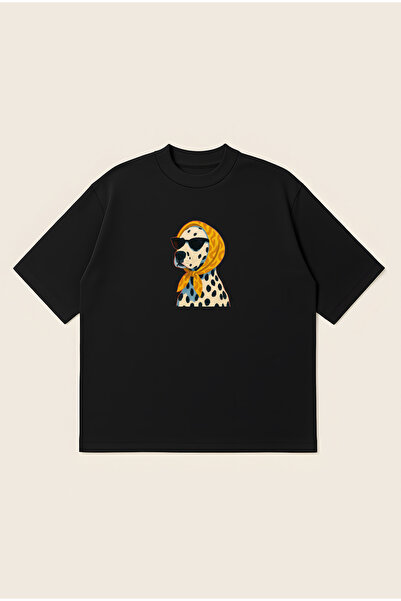 Moon Dancer Μπλουζάκι με στάμπα Köpüş, Oversize, Boxy Cut, Unisex, 100% βαμβα...