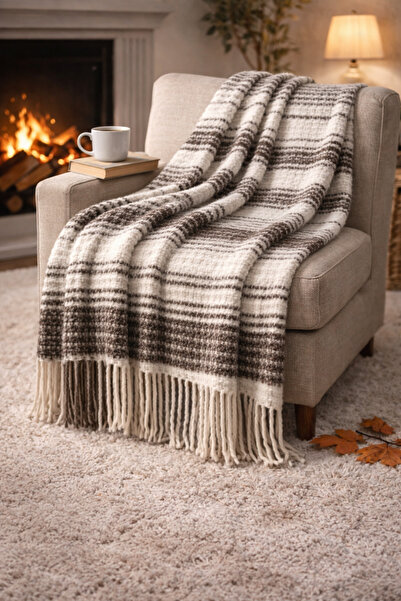 MUK's Βαμβακερή πλεκτή κουβέρτα τηλεόρασης που αναπνέει 180x220 εκ.