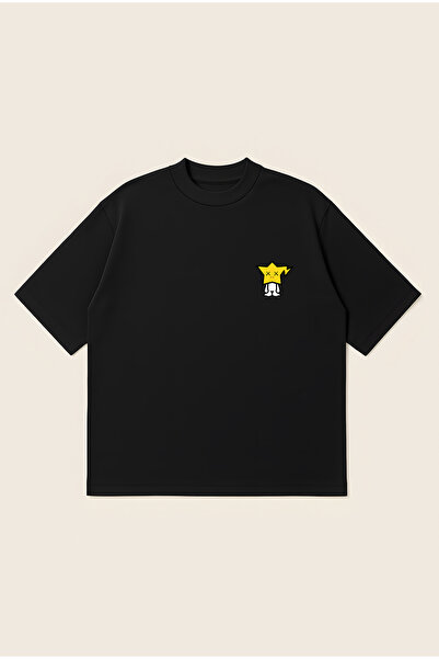 Moon Dancer Tricou unisex cu logo KAWS Milo, croială supradimensionată, 100% ...