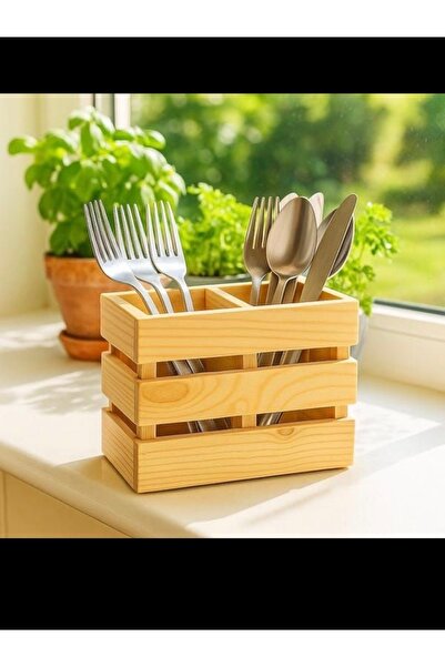 MİPOY El Yapımı Ahşap Çatal-Bıçak Düzenleyici – Masa Organizasyonu ve Amerika...
