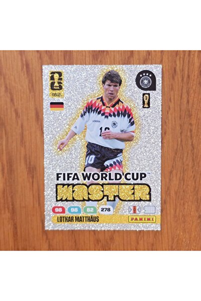 Panini FWC 2040 Lothar Matthaus Almanya World Cup Master Oyun Kartı