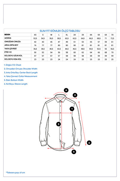 Kiğılı Long Sleeve Slim Fit Slim Fit Classic Cotton Shirt