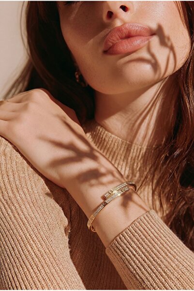 B&T Bujiteri Luna Zarif Taşlı Kelepçe Bileklik