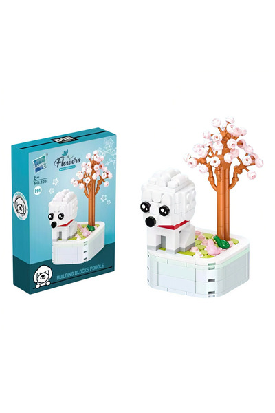 Universul Jucăriilor Set Construcție Cățel Pudel din Piese Tip Lego, 183 Pies...