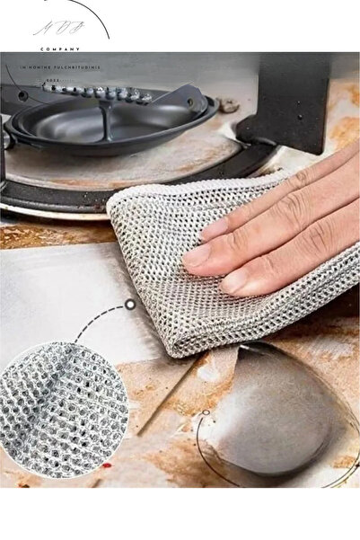 FORSEİ LUCA 10 bucăți cârpă de vase din sârmă 20x20, cârpă din sârmă inox pen...