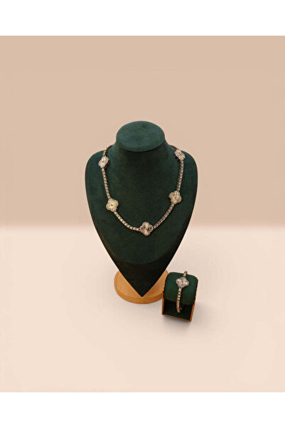 LYNORO Van Tennis Women's Set White Gold Plated