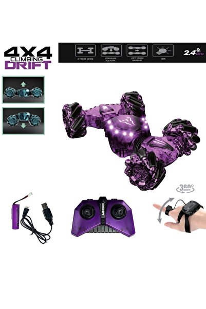 lorashop 4x4 Climbing Drift Akıllı El Sensörlü Uzaktan Kumandalı Şarjlı Akrob...