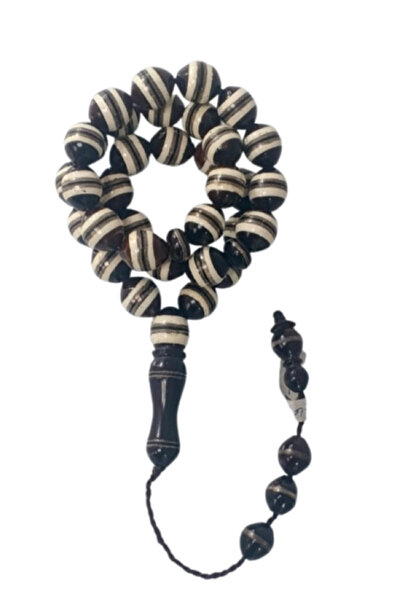 Generic Kok wood rosary Brown White 35g