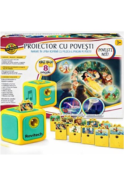 Rovitech Projector with stories for children, narration in Romanian, 8 classi...
