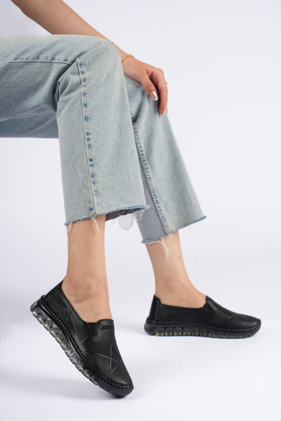 NOCTA SHOES Genuine Leather Women's Orthopedic Casual Shoes Summer Perforated...