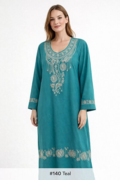 Kareem Miss Salma Women's jalabiya with distinctive oriental embroidery, soft...