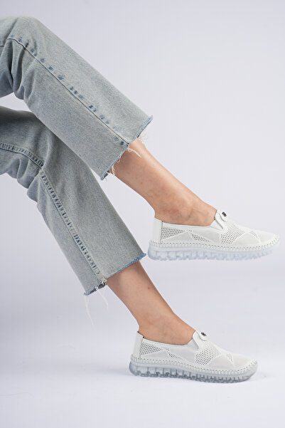 NOCTA SHOES جلد أصلي حذاء نسائي طبي كاجوال صيفي مثقوب وقابل للتنفس، حذاء نسائ...