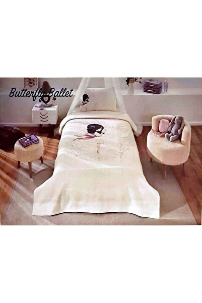 Özdilek Butterfly Bullet Single Pique Bedspread Set
