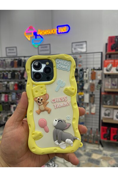 eaksesuarnet iPhone 14 Promax Y Soft-Textured Dough Case