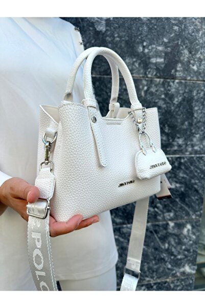 ÇANTAM GELSİN Just Polo Original Women's Soft Leather 3-Compartment Handbag a...