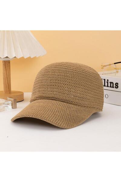 valkyrie Straw Hat Women's Summer Breathable Adjustable Beach Sun Hat Beige C...