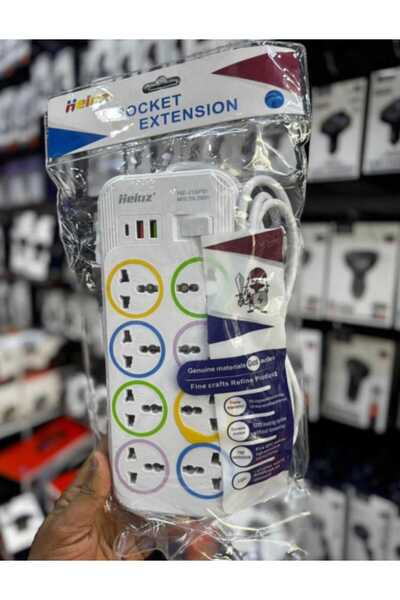 Generic Universal 4-Outlet Power Station – Fire-Resistant Extension Hub with ...