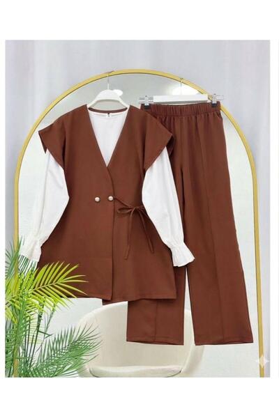YILMAZBARMAZ Women's Stylish Three-Piece Set