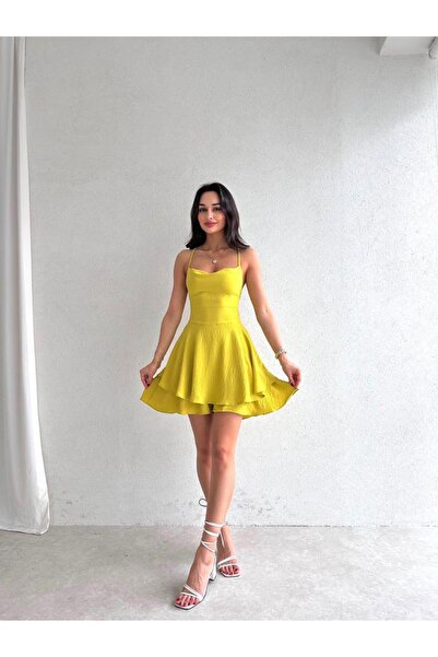 Marjinal Ženska haljina sa šortama i naramenicama