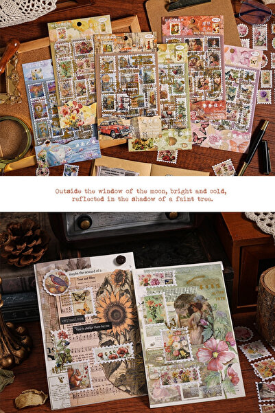 Kolbi Craft 4 Sheets Transparent Stickers Bullet Journal Scrapbook Laptop Age...