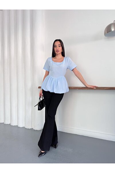 IŞILDA FASHION Skirt with Balloon Blouse