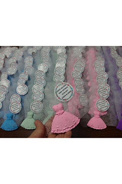 SEMA TASARIM Kokulu taş gelinlik nikah söz nişan bebek şekeri magneti