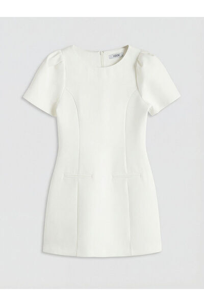 LC Waikiki Özmarka New Season Watermelon Sleeve Mini Dress