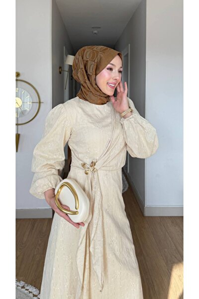 Nes Moda Yandan Tokalı Fisto Elbise