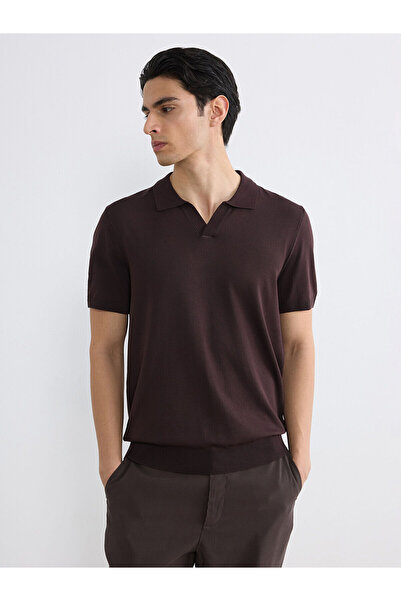 LC Waikiki Ozmarka New Season Polo Neck Short Sleeve Men's Knitwear Sweater