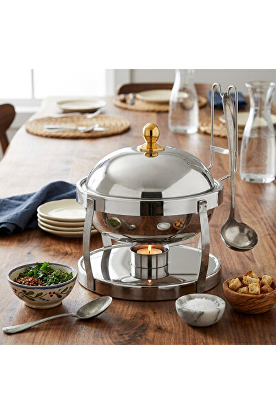 Maxima High-quality, rust-resistant, oval Indian-style steel buffet heater wi...