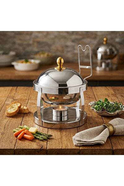 Maxima High-quality, rust-resistant, oval Indian-style steel buffet heater wi...