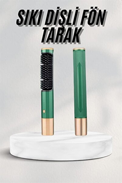 STREOZD Düzleştirici Fırça Saç Düzleştirici Arada Fön (223257) Tarak Taşınabilir