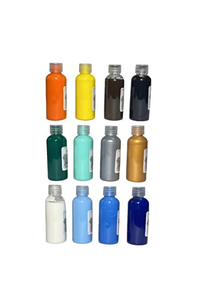 Yuka METALİK Guaj Boya 3 RENK 100 ml ALTIN,GÜMÜŞ,BAKIR RENK,Ahşap,Obje,Taş Bo...