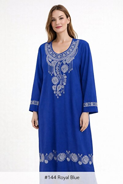 Kareem Miss Salma Women's jalabiya with distinctive oriental embroidery, soft...