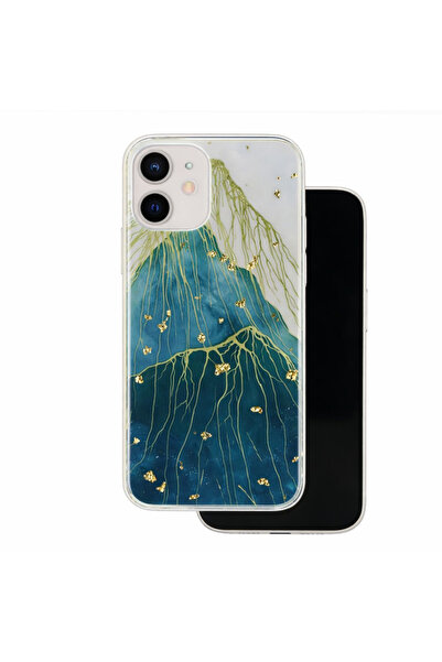 OEM Gold Glam back case for iPhone 12, shock and impact resistant, multicolor