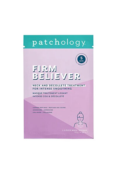 patchology علاج فيرم بيليفر للرقبة والصدر - قناع العناية المكثفة لتنعيم البشر...