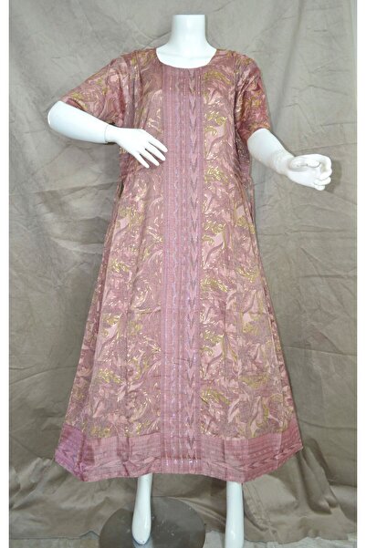 Zainah Elegant Mid-Length Jallabiya / Kaftan Dress | Three-Quarter Sleeve, Em...