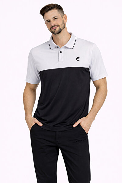 Wolff Combat Tactical Men's Polo Collar T-Shirt Black White – Comfortable Fit...