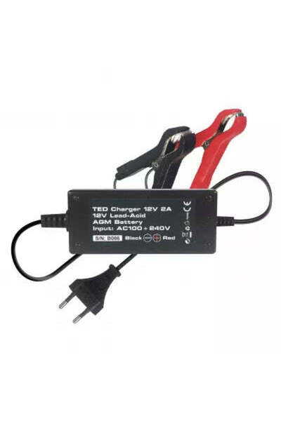 NO BRAND Încărcător de baterie 12V, 2A, până la 40 Ah, TED003553
