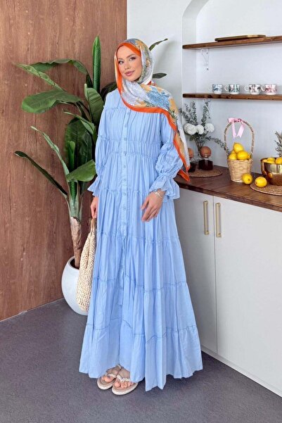 Hazamoda Voile Dress Blue