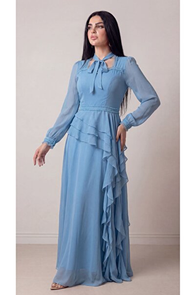 Opera Fashion Elegant long chiffon evening dress