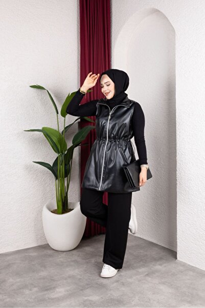 Hilfer moda DERİ YELEK