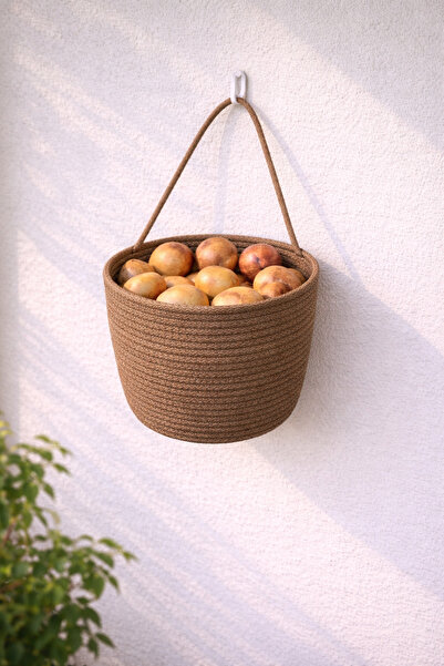 ÖRGÜM Basket for Potatoes and Onions Multi-Purpose Kitchen Organizer 20X18 cm...