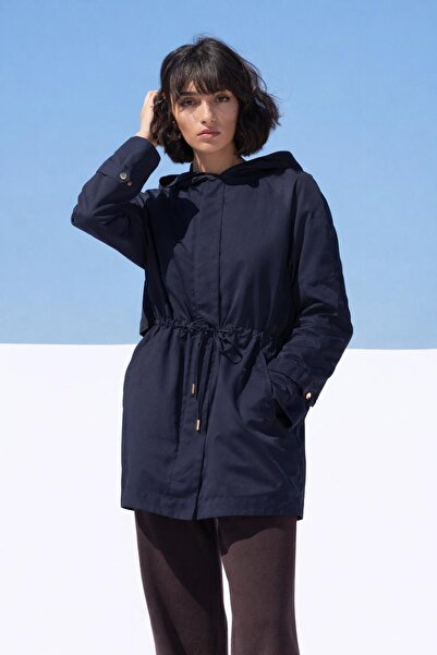 Madzerini Women's trench coat PORTA, dark navy