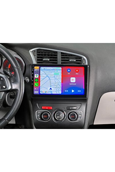 Carnavi Citroen C4 2gb ram 16 gb android 10 hafıza Uyumlu KABLOSUZ CARPLAY AN...